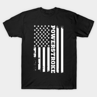 Power Stroke American Flag T-Shirt